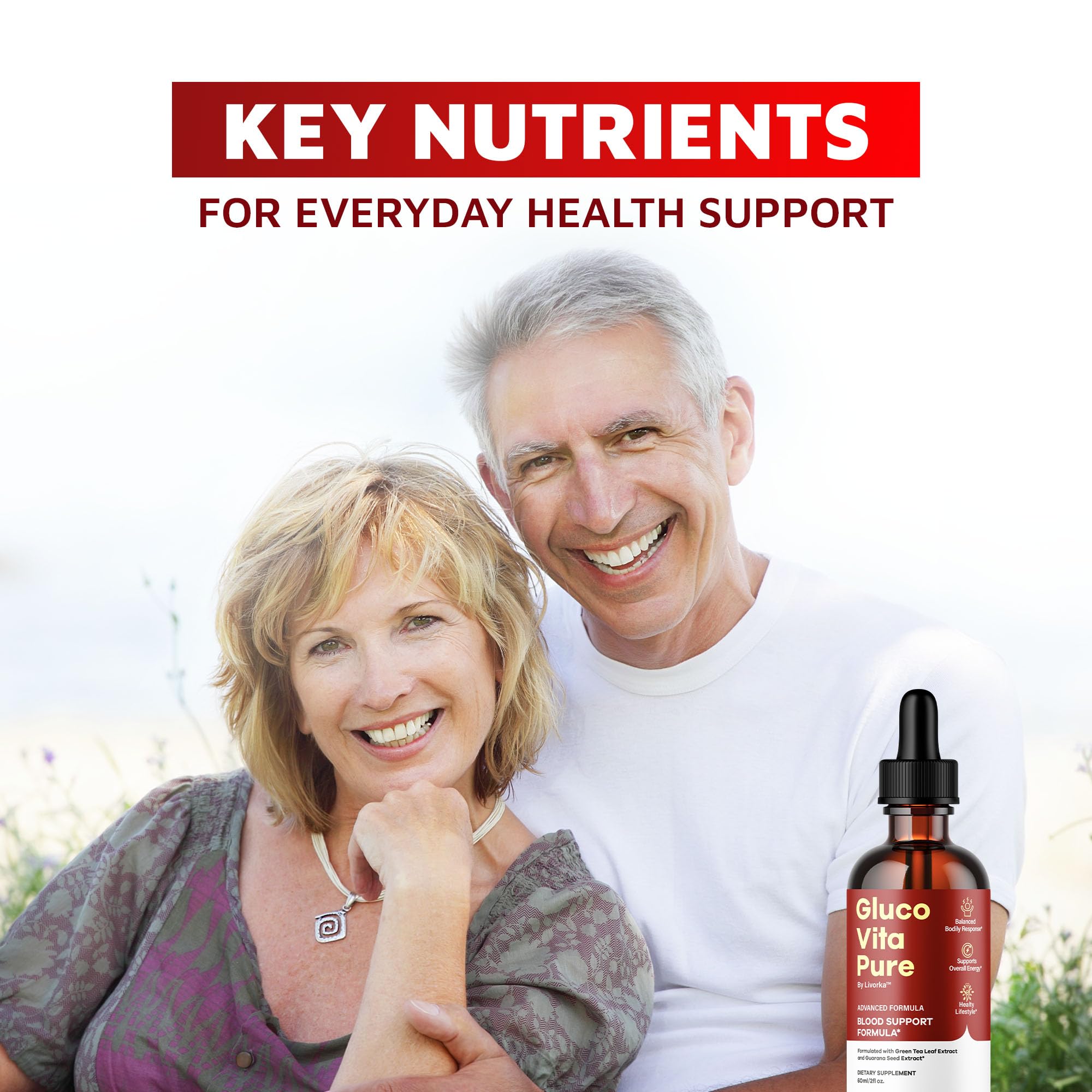 Glucovita Pure Drops – All Natural Gluco Vita Liquid Support (1 Month)
