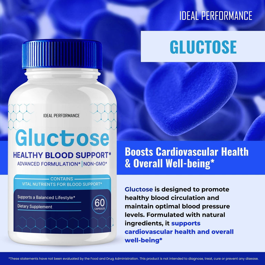 Gluctose Pills – Advanced Blood Support Formula (3 Pack) | Gluc Tose Blood Capsules