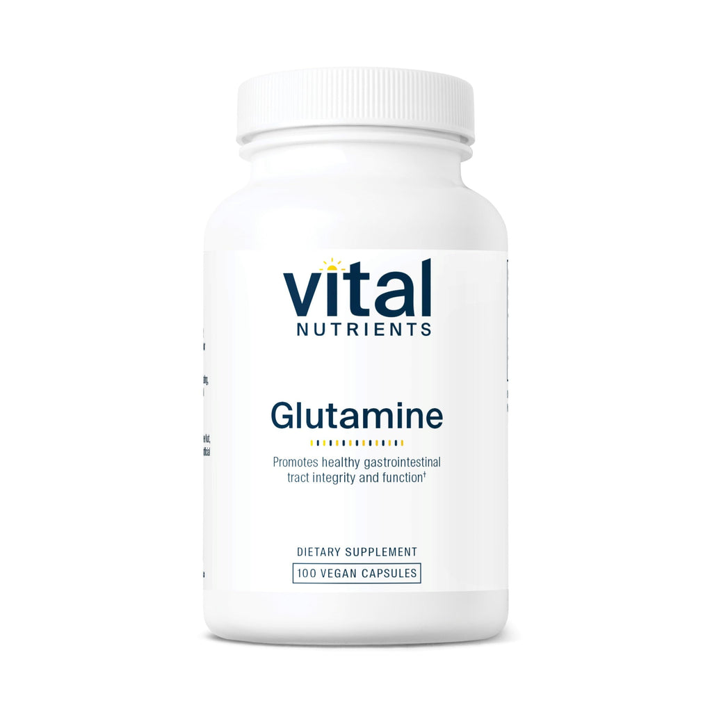 Vital Nutrients Glutamine 3400mg – 90 Capsules | GI Support | Gluten Free | Non-GMO
