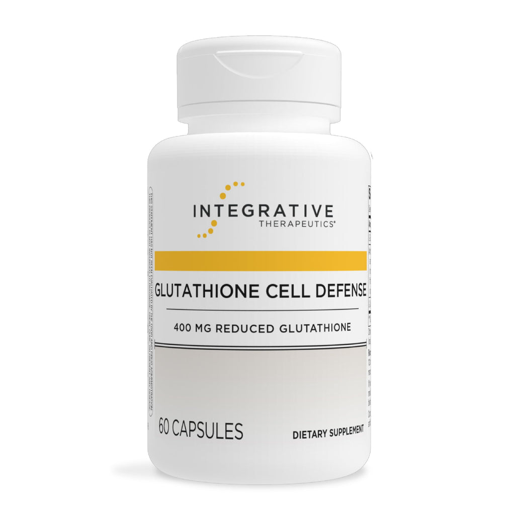 Integrative Therapeutics Glutathione Cell Defense - 60 Capsules | 400 mg Reduced GSH, L-Cysteine, and Anthocyanins