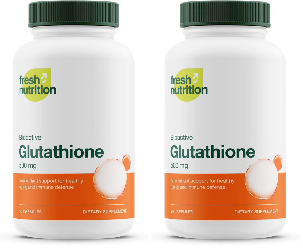 Glutathione Reduced Capsule | DNA Verified, Strongest Potency, Vegan & Non-GMO (Pack of 2)