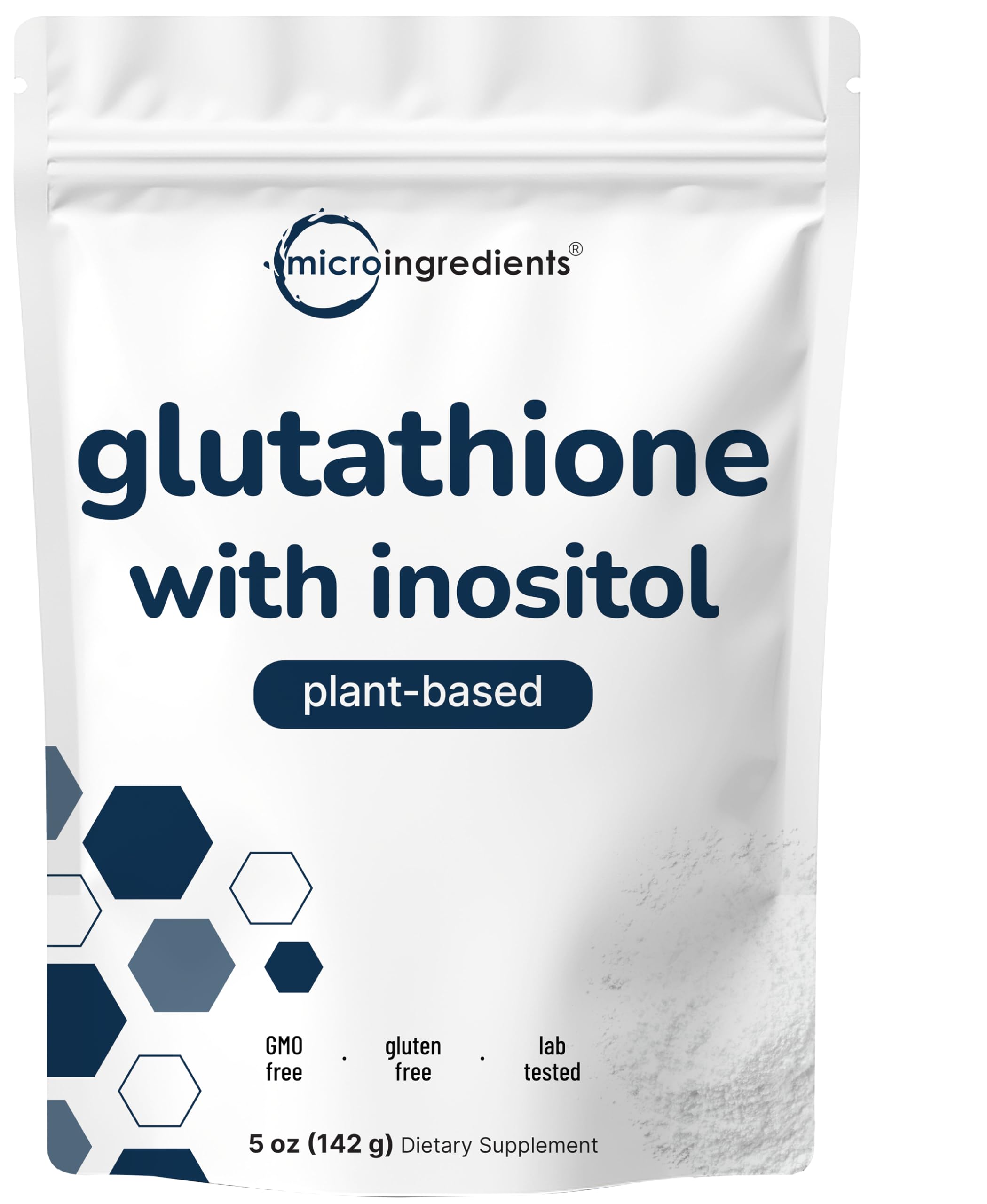 Glutathione Supplement - Reduced Glutathione with Inositol, 5 oz, Vegan