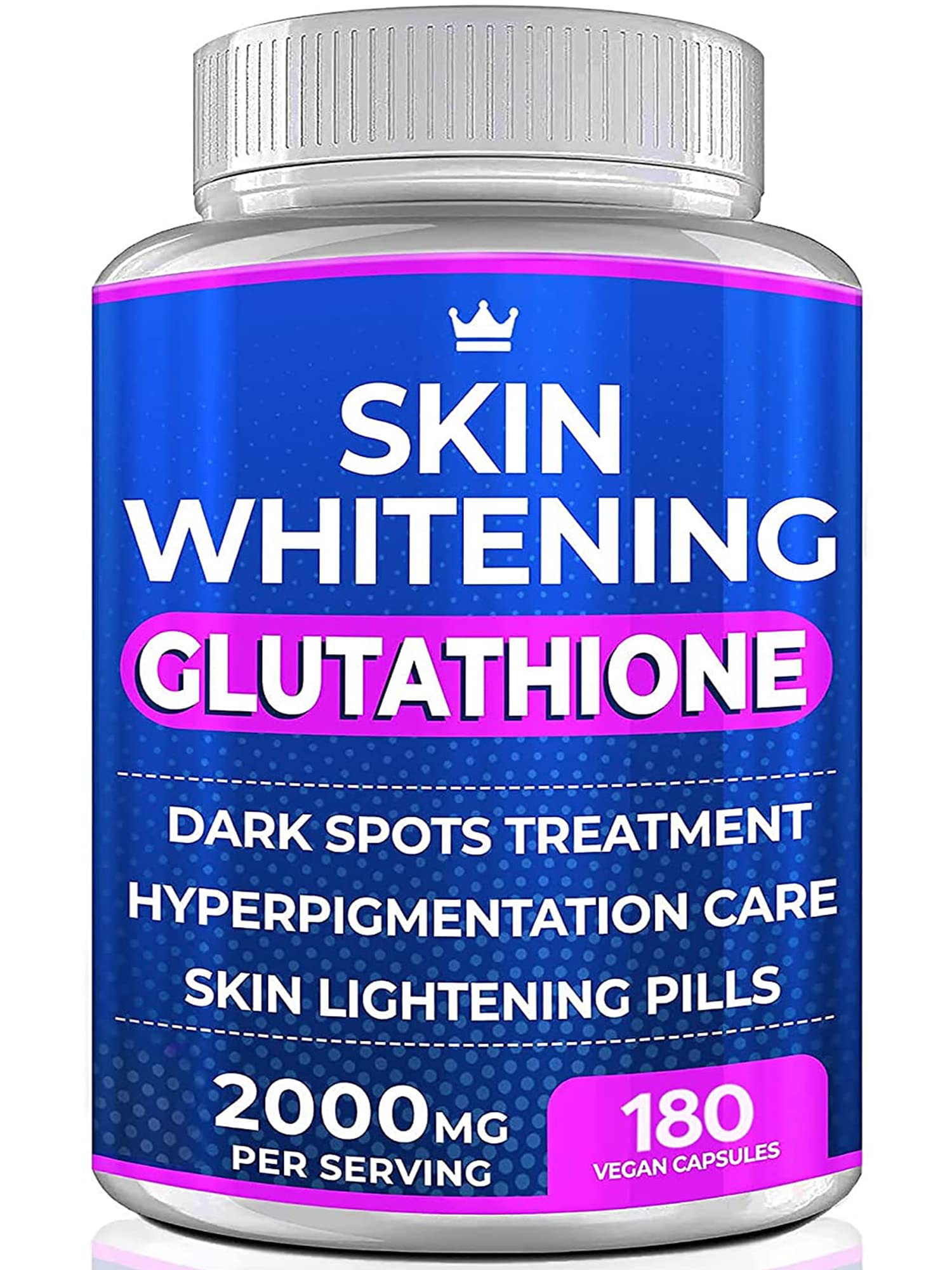 Glutathione Whitening Pills - 180 Capsules | 2000mg Glutathione
