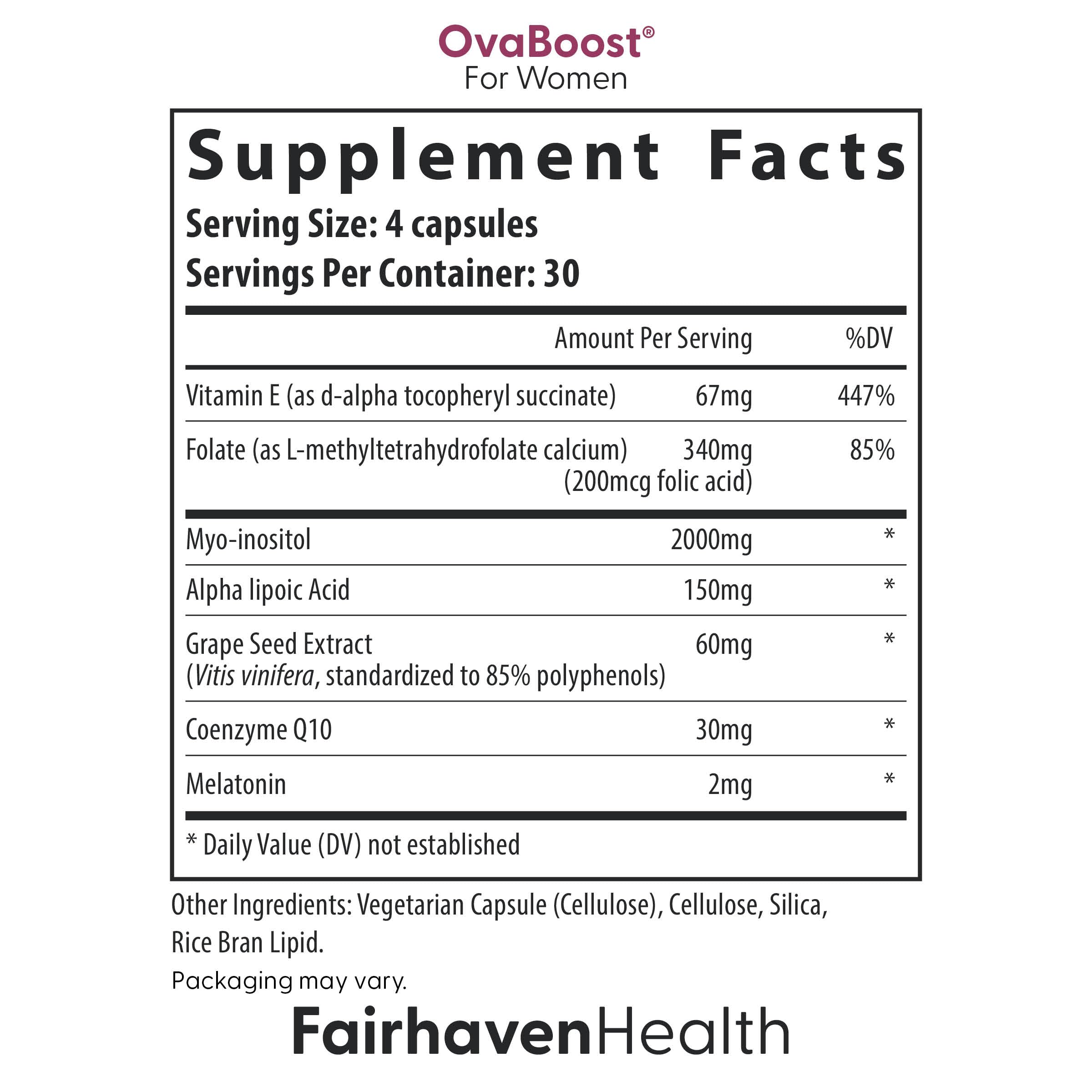 FertilAid for Women & Ovaboost Combo – Fertility Supplements (Ovulation & Egg Quality)