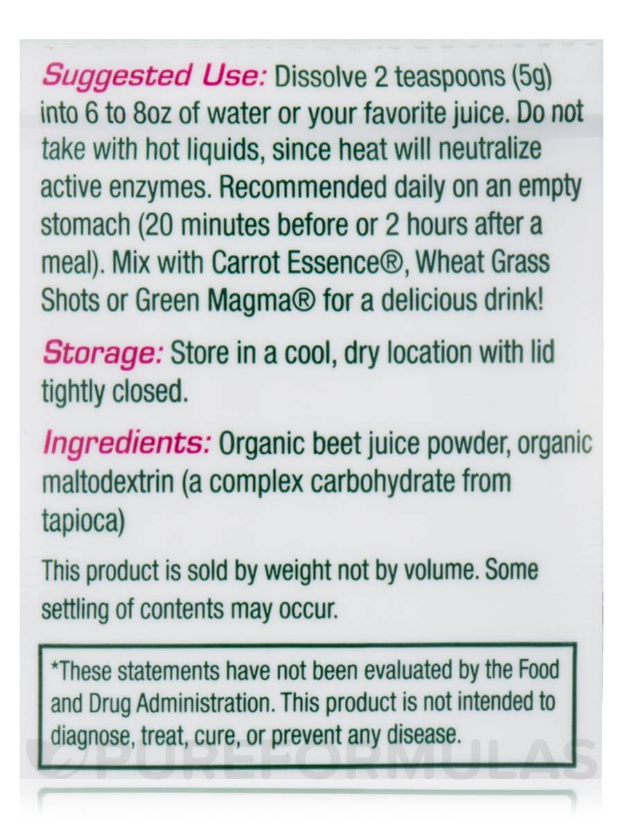Green Foods Beet Essence, 5.3 Ounce | Organic Beetroot Dietary Supplement