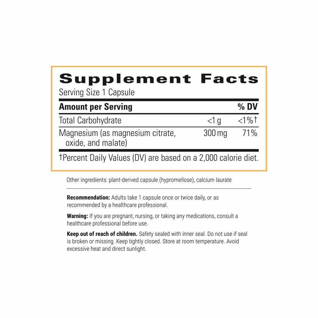 Integrative Therapeutics Tri-Magnesium – Supports Cellular Energy & Metabolism – 180 Capsules