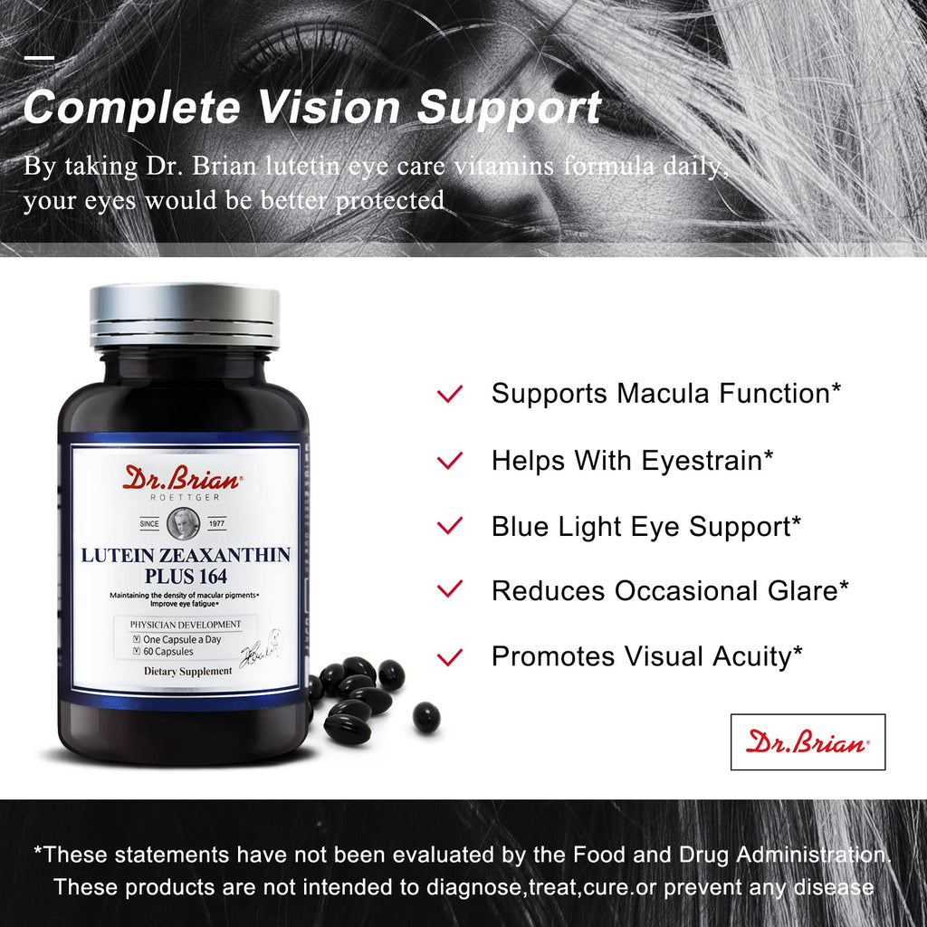 Dr. Brian Lutein & Zeaxanthin Eye Vitamins – Macular Health (60 capsules)