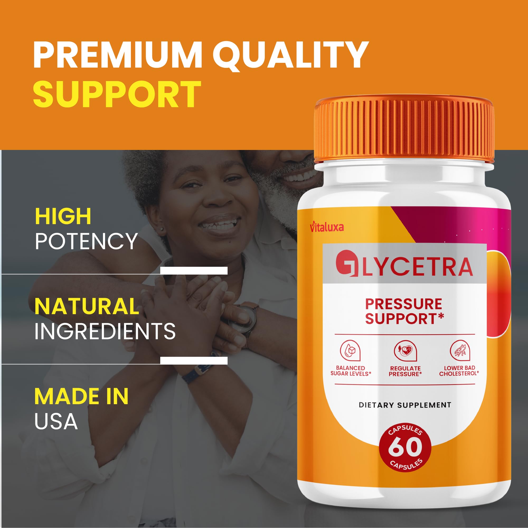 (3 Pack) Glycetra Capsules - Glycetra Blood Support | Advanced Formula, All Natural, 180 Ct