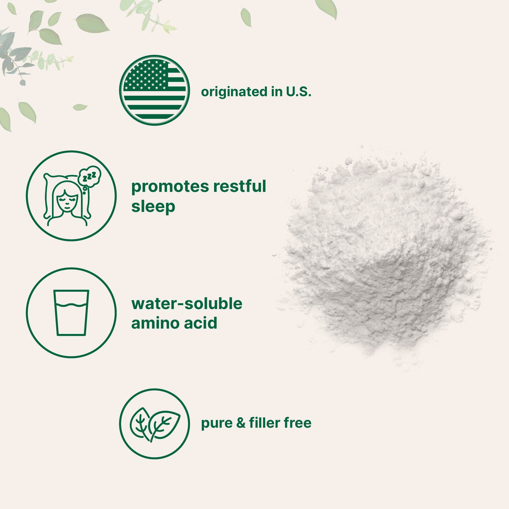 Glycine Powder 1KG (2.2 lb) – 1000mg/Serving, Sleep & Neurotransmitter Support | Micro Ingredients, USA Made