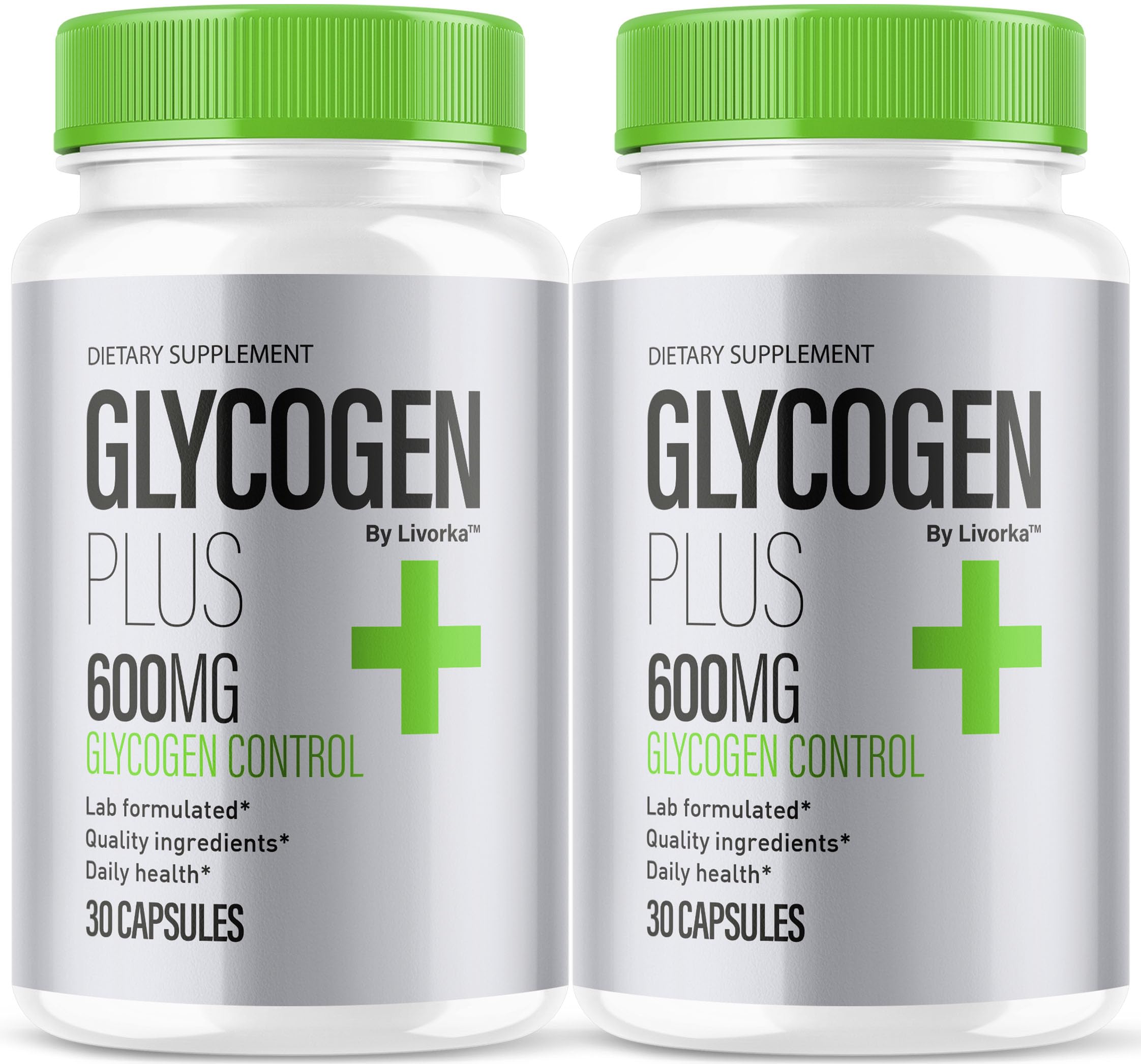 (2 Pack) Glycogen Plus – 600mg Capsules, All-Natural Glycogen Support