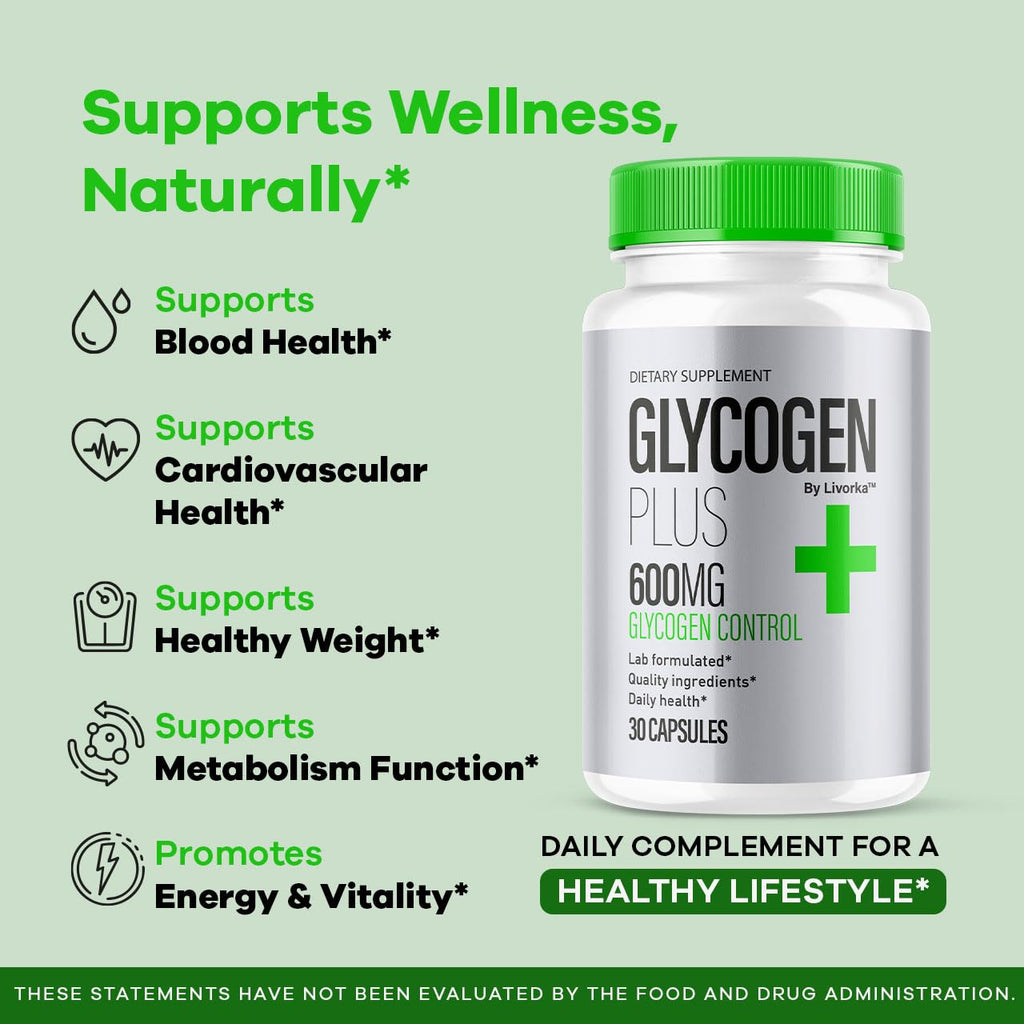 (3 Pack) Glycogen Plus – 600mg Capsules | Glycogen Support