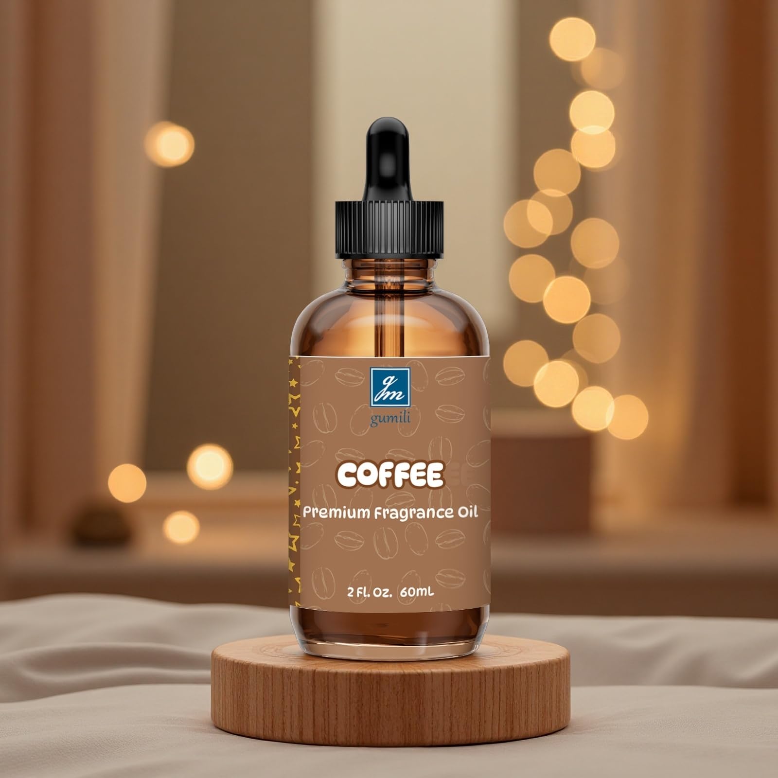 GM Gumili Coffee Fragrance Oil 2 Oz – Roasted Coffee Bean Scent for Diffusers, Candles, Soaps & DIY