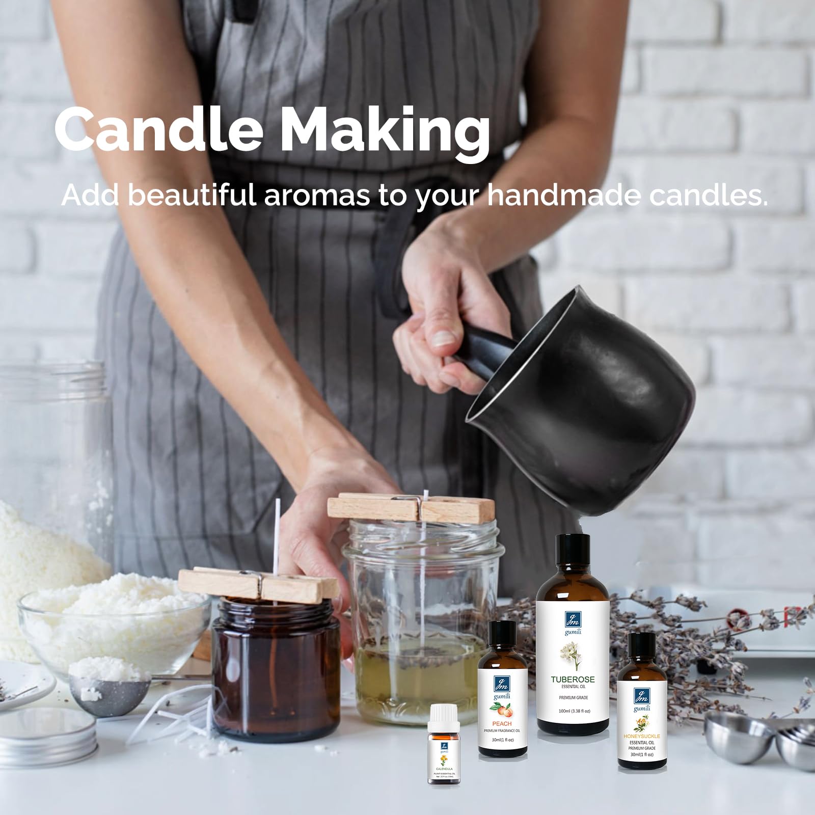 GM Gumili Magnolia Essential Oil - Pure Magnolia Fragrance Oil for Aromatherapy & DIY (10mL Undiluted)