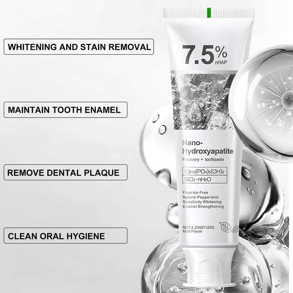 GMaxit 7.5% Hydroxyapatite Toothpaste – Enamel Protection, Gentle for Sensitive Teeth, Fresh Mint, 4.23 oz