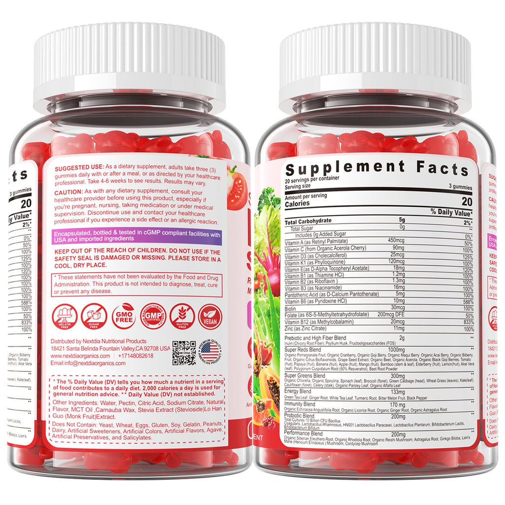 Super Reds Gummies – 40+ Superfoods for Immunity & Energy