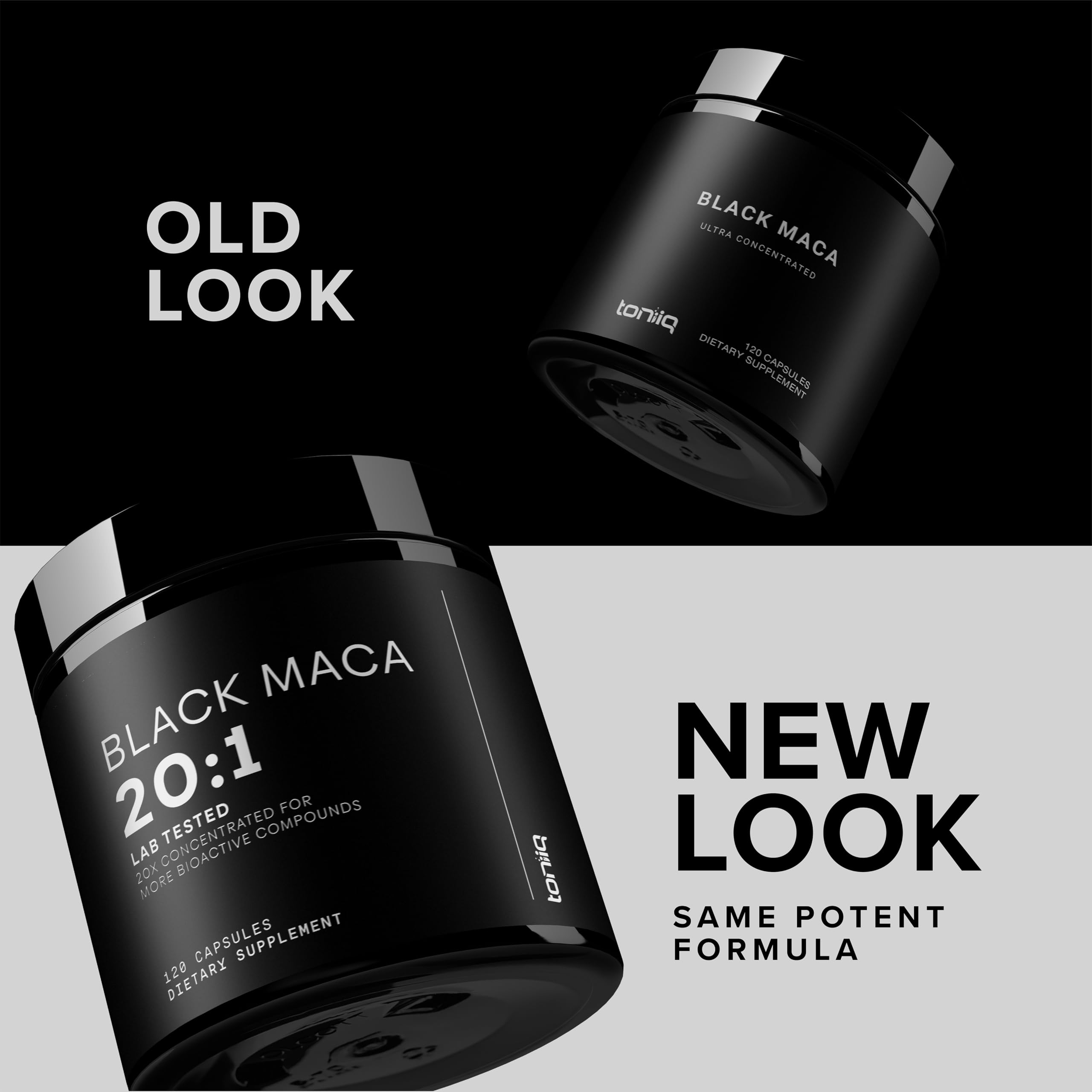 Black Maca Root - Ultra High Potency 20:1 Extract | Single Origin, Wildcrafted & Lab-Tested - 120 Capsules