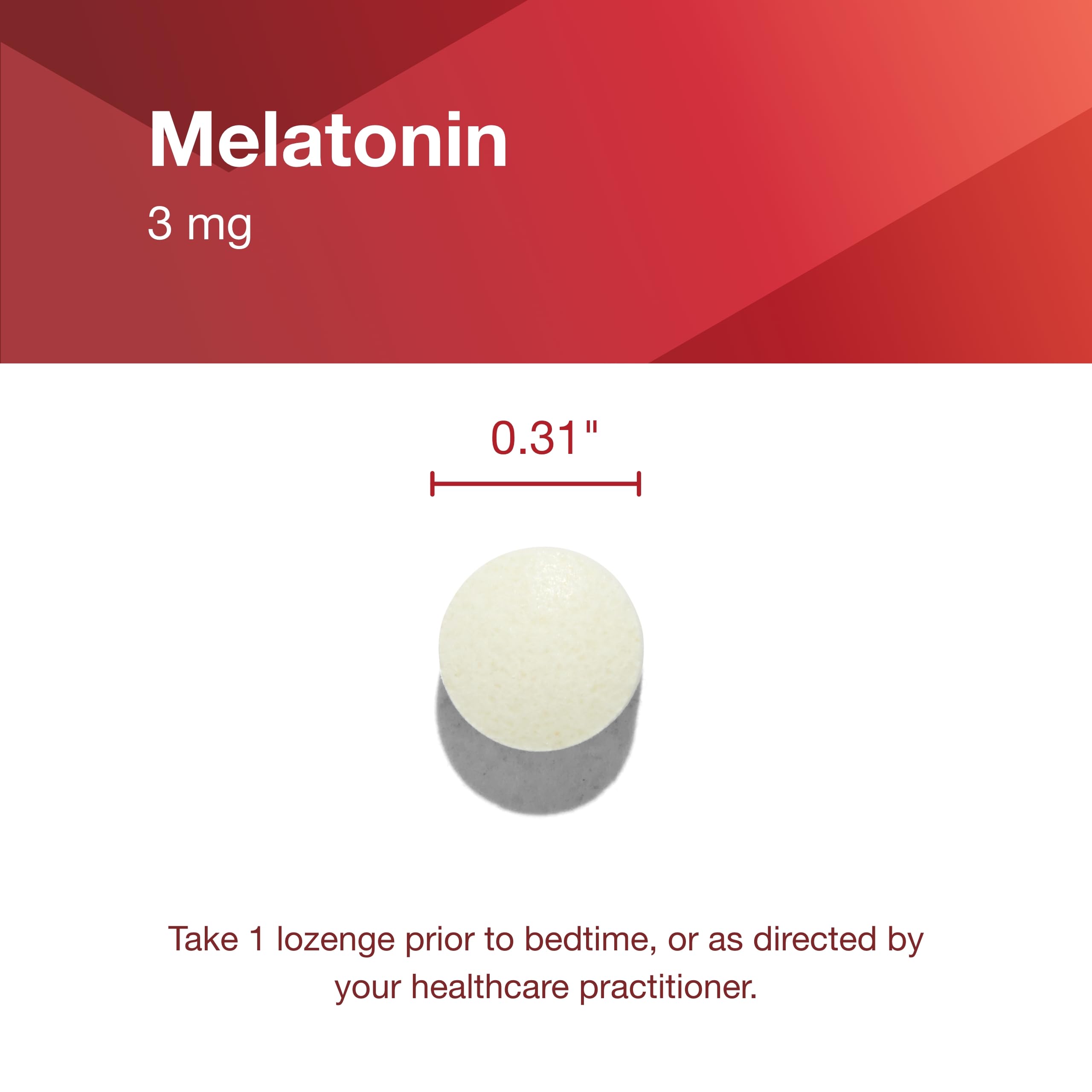 Protocol For Life Balance Melatonin 3mg Chewable Lozenges – Sleep Support for Adults, 120 Count, Kosher