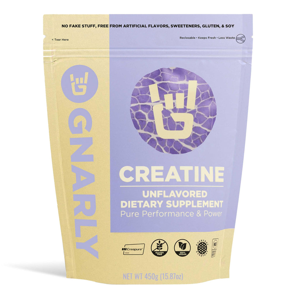Gnarly Creatine Powder – Creapure, Vegan Creatine, NSF Sport Certified | 5g Monohydrate, Unflavored, 15.87 oz
