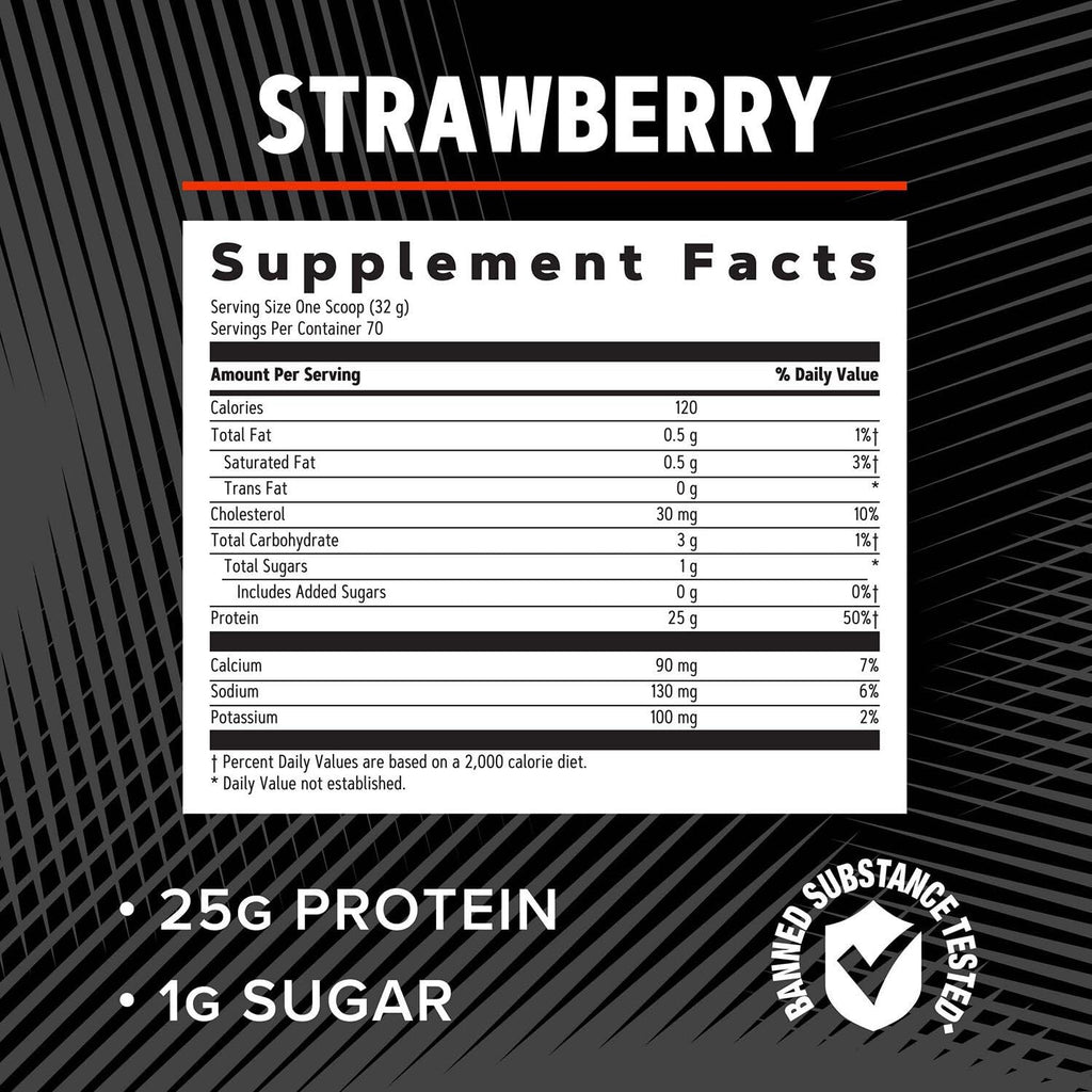 GNC AMP Pure Isolate Whey Protein - Strawberry (70 Servings)