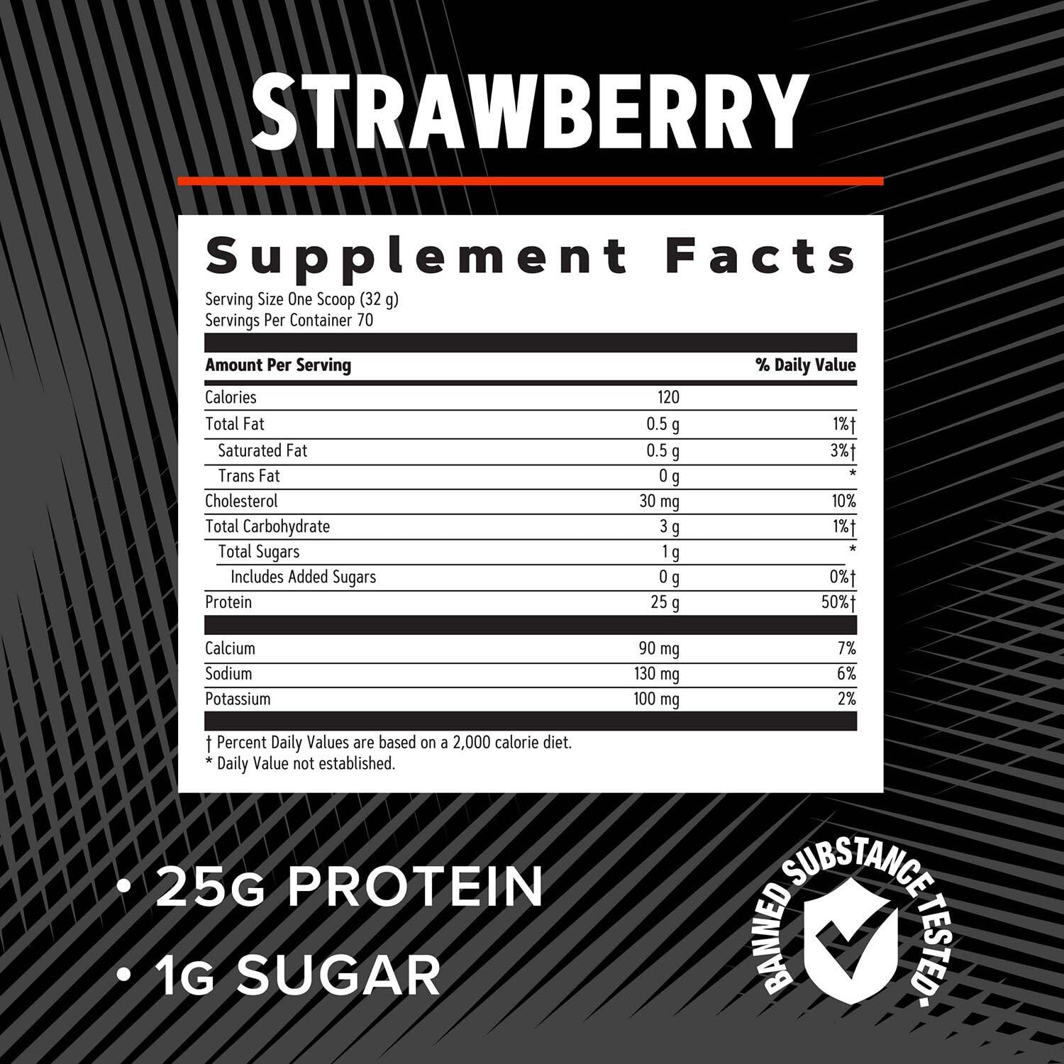 GNC AMP Pure Isolate Whey Protein - Strawberry (70 Servings)