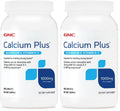 GNC Calcium Plus Magnesium & Vitamin D-3 1000mg - 180 Count (Pack of 2) | Strong Bones