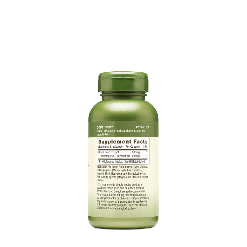 GNC Herbal Plus Grape Seed Extract 300mg – Vegetarian, 100 Servings