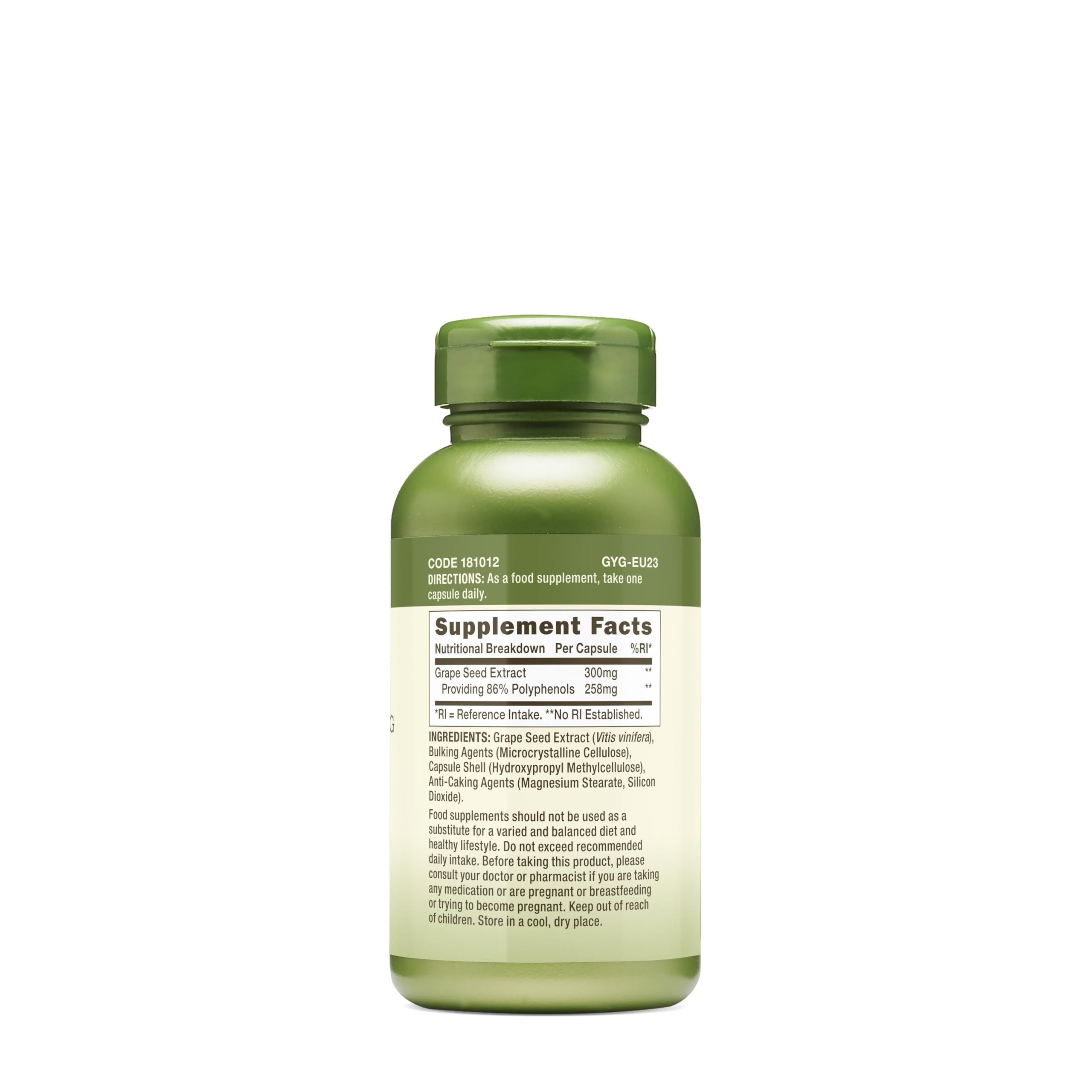 GNC Herbal Plus Grape Seed Extract 300mg – Vegetarian, 100 Servings