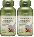 GNC Herbal Plus Cinnamon & Chromium – Vegetarian, 30 Servings (Pack of 2)