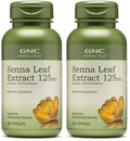 GNC Herbal Plus Senna Leaf Extract 125mg – 200 Capsules (Pack of 2)