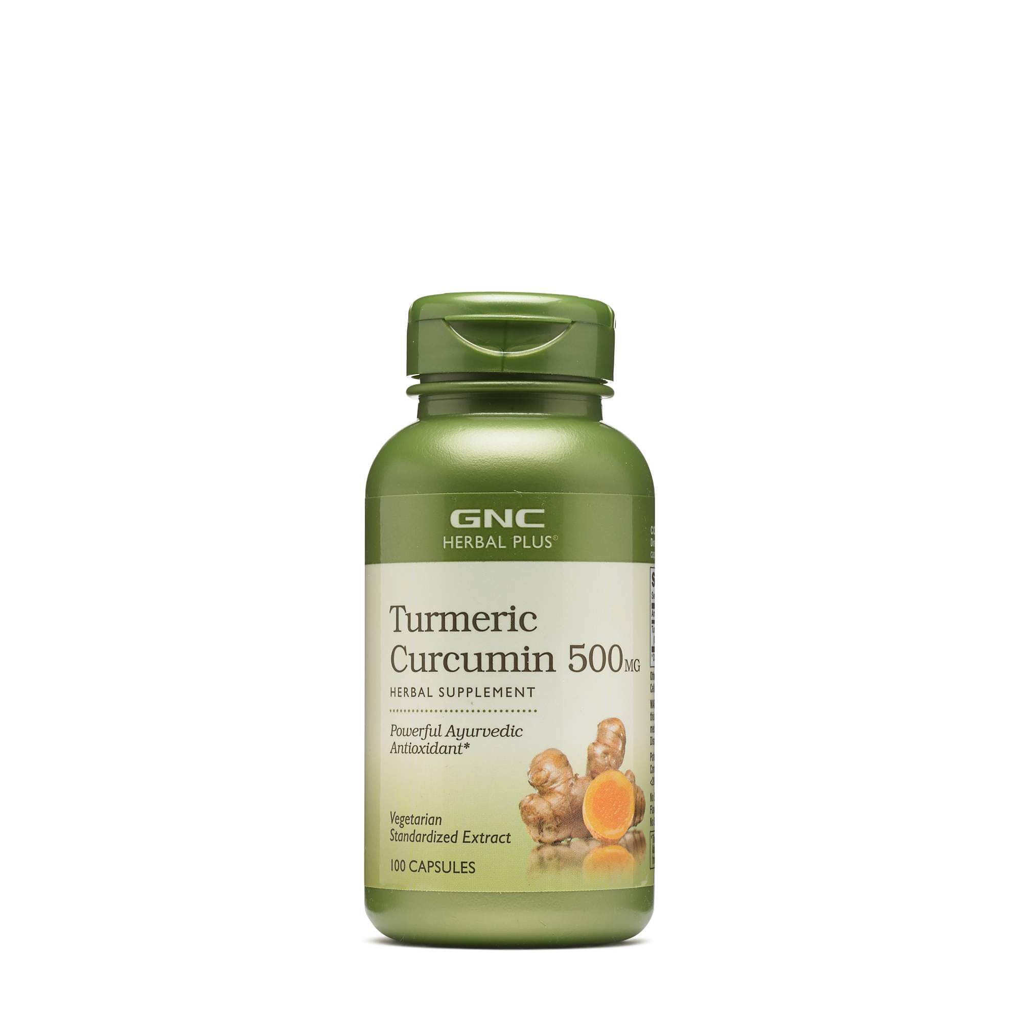 GNC Herbal Plus Turmeric Curcumin 500mg - 100 Capsules