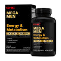 GNC Mega Men Energy & Metabolism Multivitamin Caplets | 180 Count, 90 Day Supply