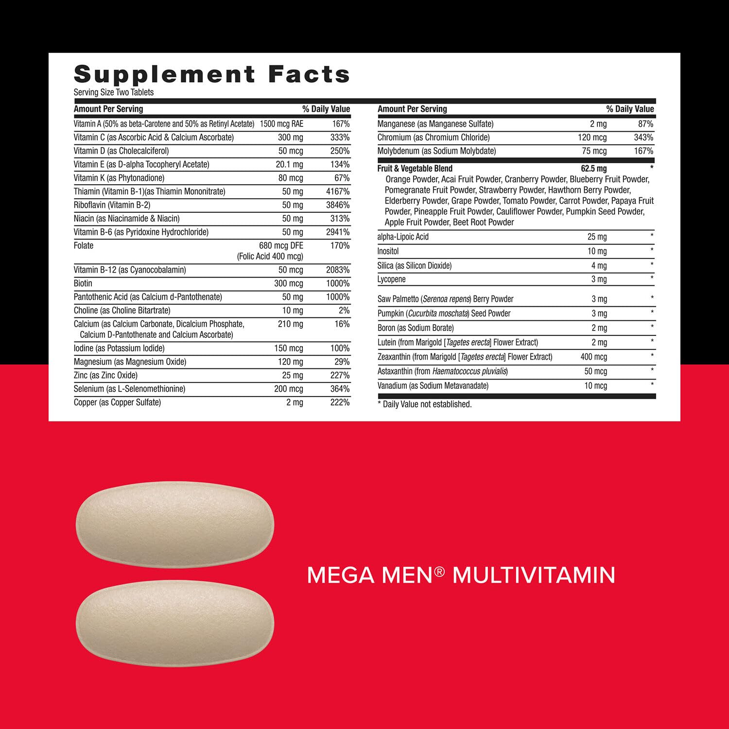 GNC Mega Men Performance and Vitality Vitapak – 5-in-1 Complete Nutrition (30 Packs)