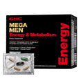 GNC Mega Men Energy & Metabolism Vitapak — 5-in-1 Pack, 300mg Caffeine, 30 Daily Packs