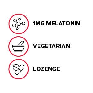 GNC Melatonin 1mg Cherry Lozenges – Restful Sleep (Pack of 2)