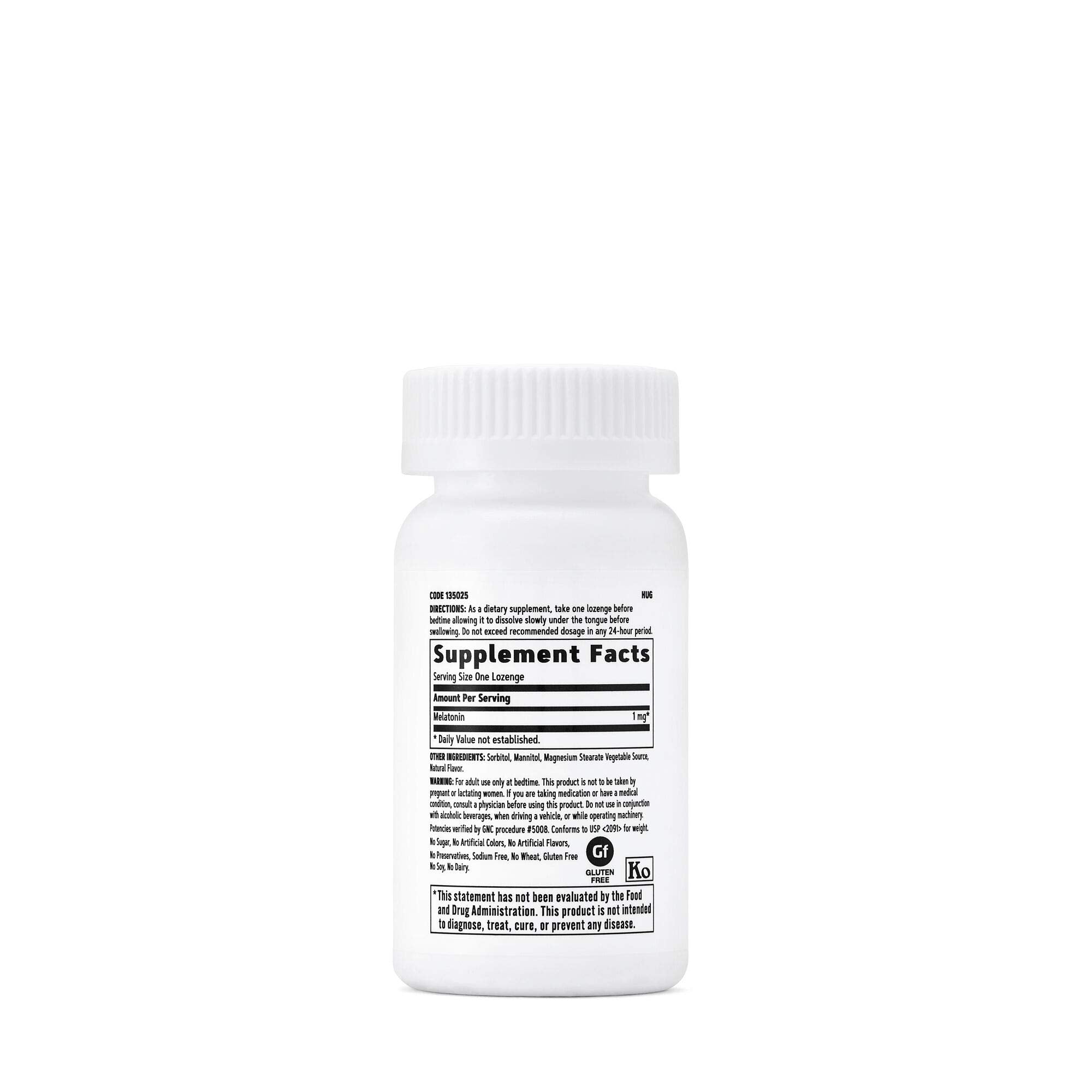 GNC Melatonin 1mg Cherry Lozenges – Sleep Support, 120 Lozenges
