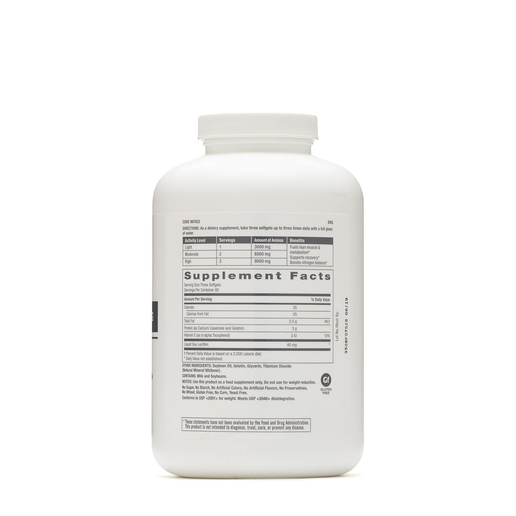 GNC Pro Performance Amino 3000mg Softgels — 240 Count for Protein Synthesis & Muscle Repair