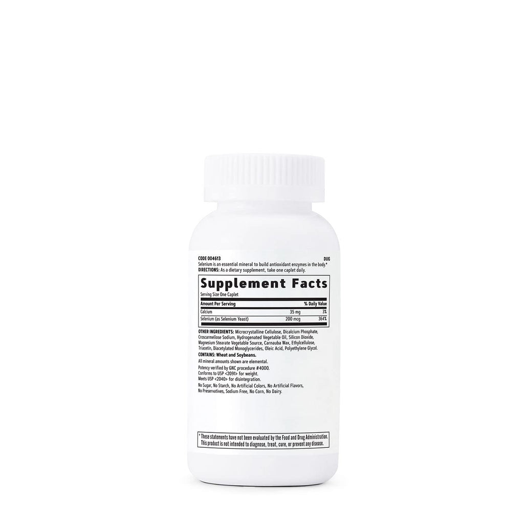 GNC Selenium 200mcg – Essential Mineral, 200 Tablets (Pack of 2)