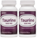 GNC Taurine 500mg – 50 Caplets (Pack of 2) | Supports Muscle Function