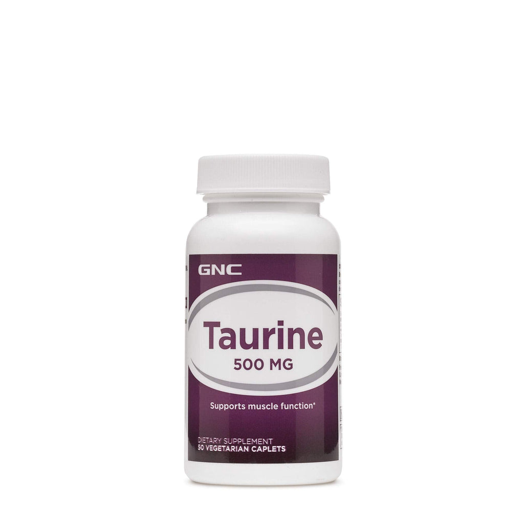 GNC Taurine 500mg Supplement – Supports Muscle Function, 50 Servings