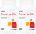 GNC Triple Lecithin 1200mg – Heart, Liver & Nervous System Support (Pack of 2, 90 Servings)
