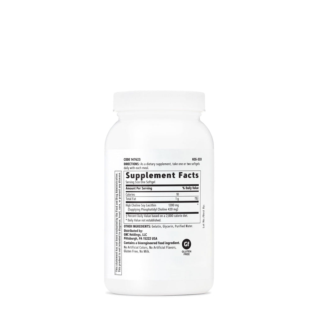 GNC Triple Lecithin 1200mg – Heart, Liver & Nervous System Support (Pack of 2, 90 Servings)