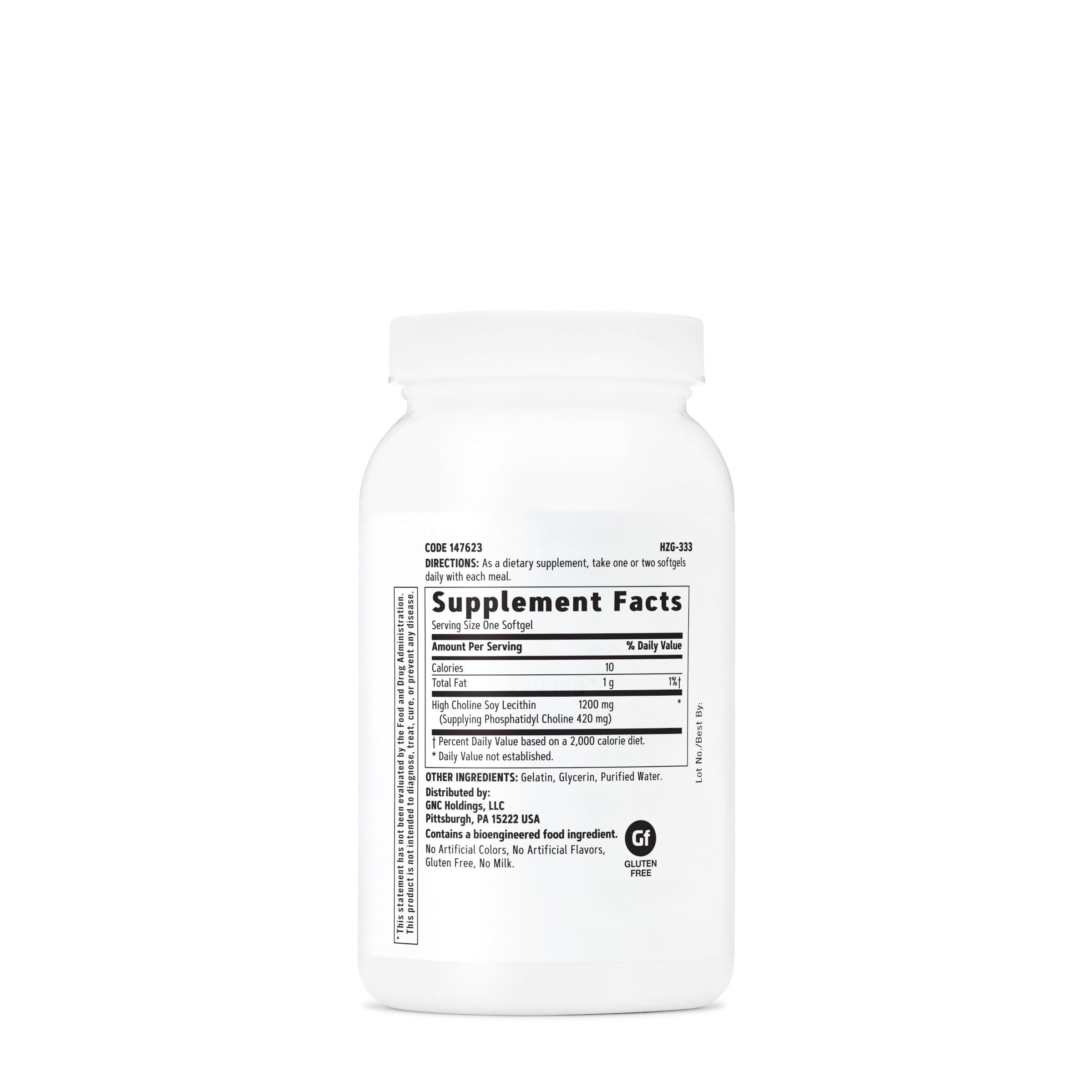 GNC Triple Lecithin 1200mg – Heart, Liver & Nervous System Support (Pack of 2, 90 Servings)