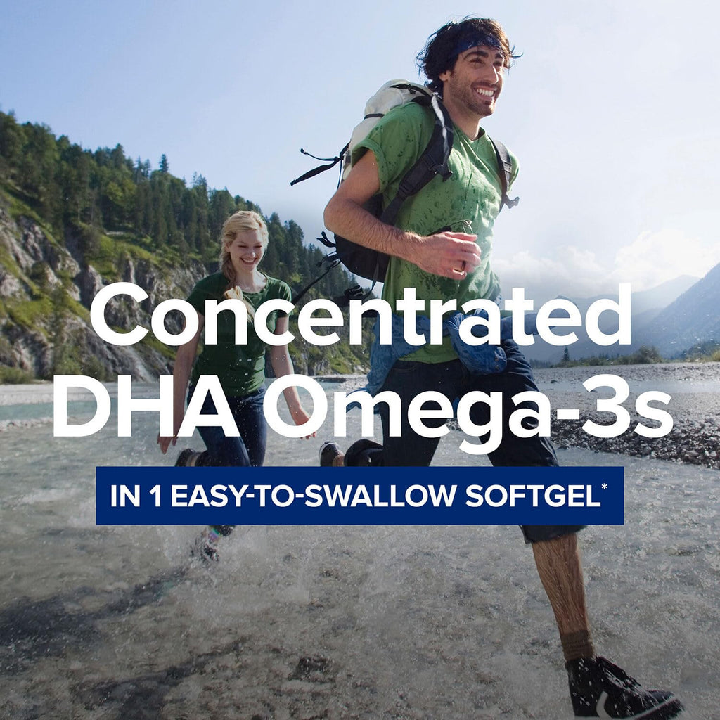 GNC Triple Strength DHA 1000 – Omega-3 DHA 1000mg Softgels for Brain & Vision