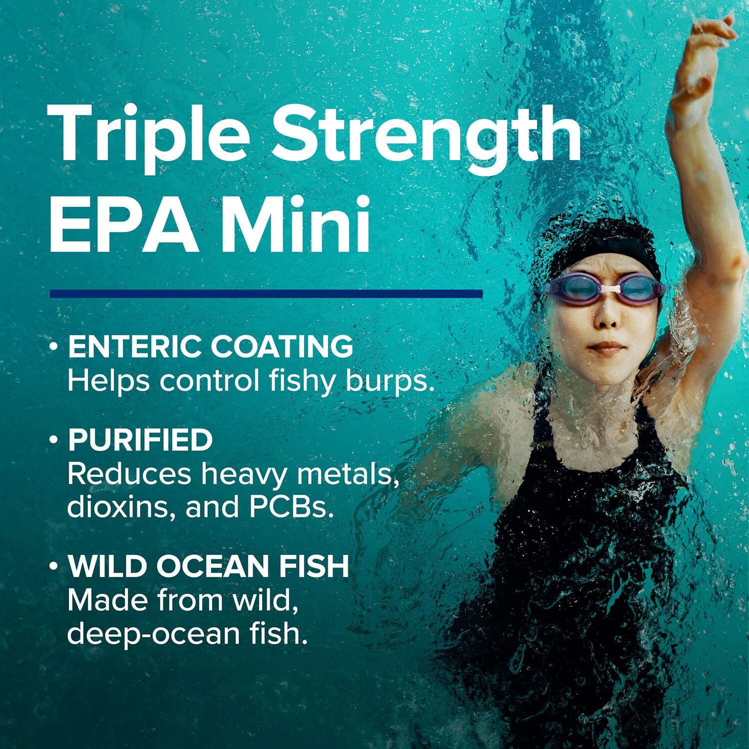 GNC Triple Strength EPA 1000 Mini Fish Oil - 1000mg Omega-3, Enteric Coated