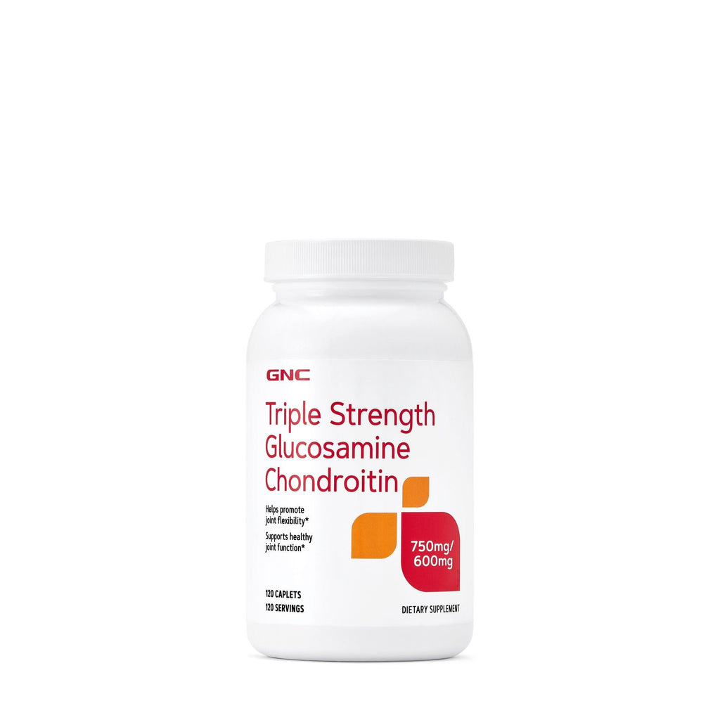 GNC Triple Strength Glucosamine Chondroitin 750/600mg - 120 Caplets