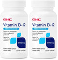 GNC Vitamin B-12 1000mcg - 90 Vegetarian Caplets (Pack of 2) | Supports Energy Production