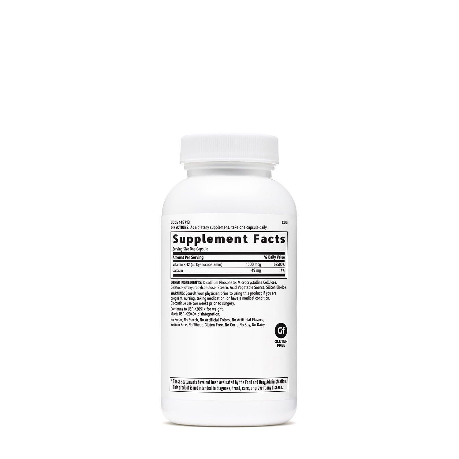 GNC Vitamin B-12 1500mcg - 90 Capsules (Pack of 2) | Energy Production