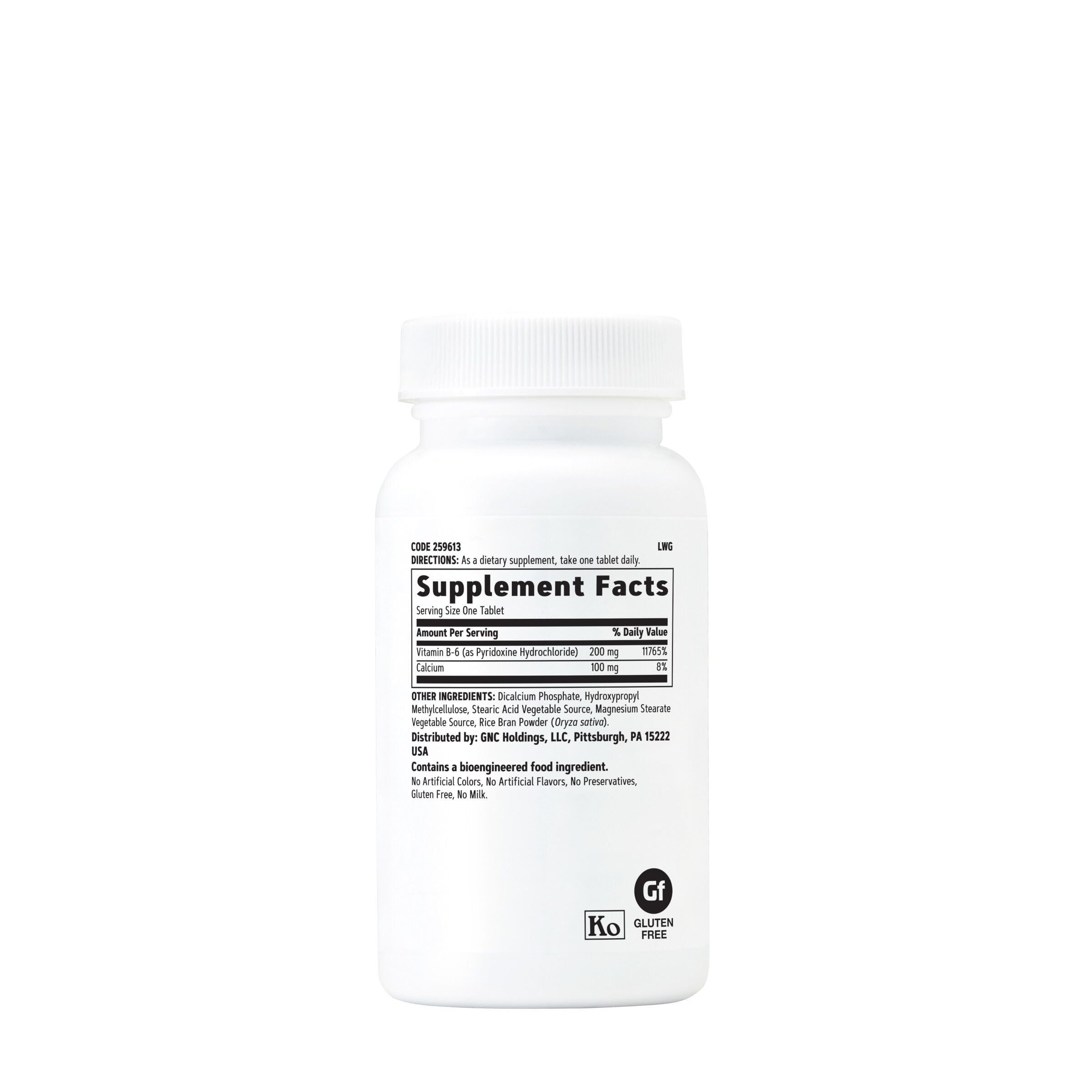 GNC Vitamin B6 200mg Supplement – Immune & Nervous System Support (Pack of 2, 100 Servings)