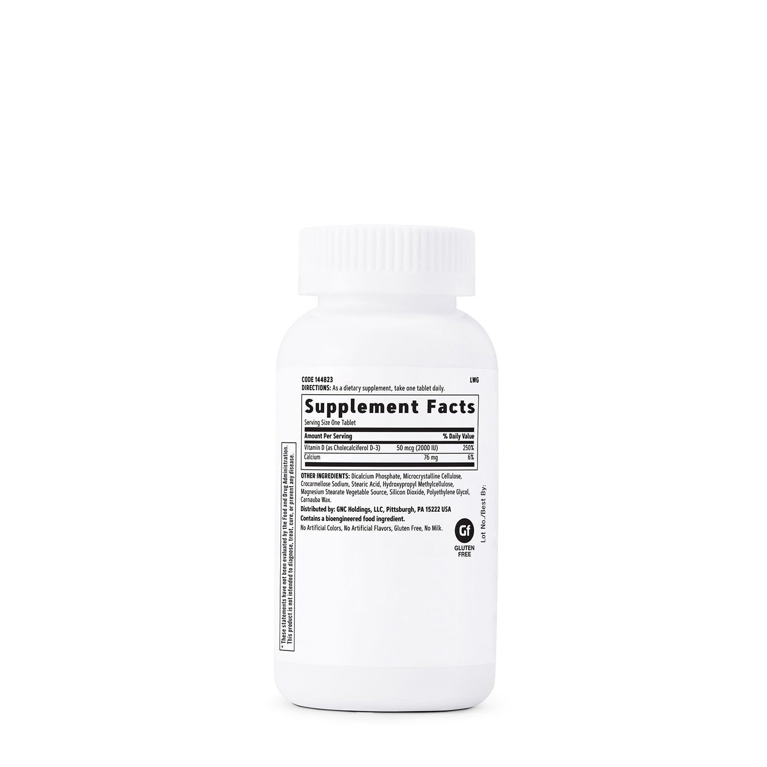 GNC Vitamin D3 50 mcg (2000 IU) Supplement – 180 Servings per Pack, Pack of 2 – Supports Teeth and Bone Health