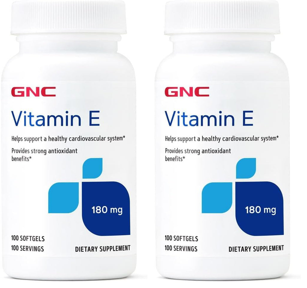 GNC Vitamin E 200mg – Cardiovascular Support, 100 Servings (Pack of 2)